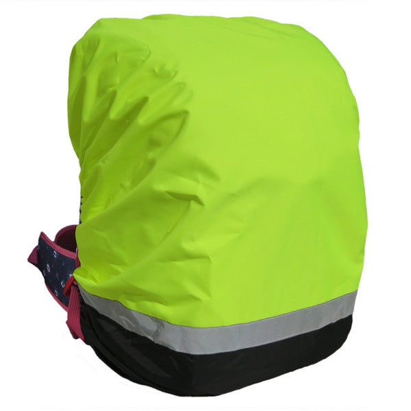 Produktbild von Rucksack Regenhülle Mit Reflektoren – Wasserfest, Gelb, Passt Für 20–55 Liter